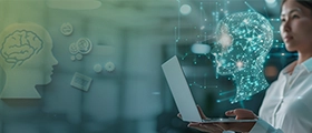 An Emotional Intelligence Expert with laptop