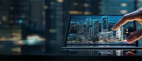 BIM Professional working infront of Laptop