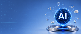 AI training courses in Dubai with futuristic artificial intelligence concept