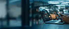 An AWS Expert working on Laptop