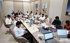 Corporate professionals from VICC attending Edoxi's Generative AI corporate training led by Julie Archer at the client's premises in Dubai