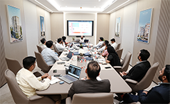 Corporate professionals from VICC attending Edoxi's Generative AI corporate training led by Julie Archer at the client's premises in Dubai