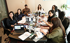 Corporate professionals participating in Edoxi's Effective Business Communication Skill training led by Julie Archer in Dubai .