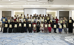 Corporate professionals from Julphar attending Edoxi's Train the Trainer corporate training led by Julie Archer at Hilton Garden Inn, Dubai