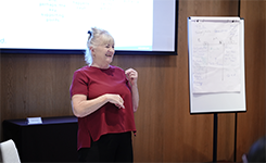 Corporate professionals participating in Edoxi's Public Speaking training program at a client premises in Dubai.
