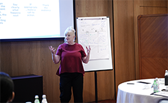 Corporate professionals participating in Edoxi's Public Speaking training program at a client premises in Dubai.